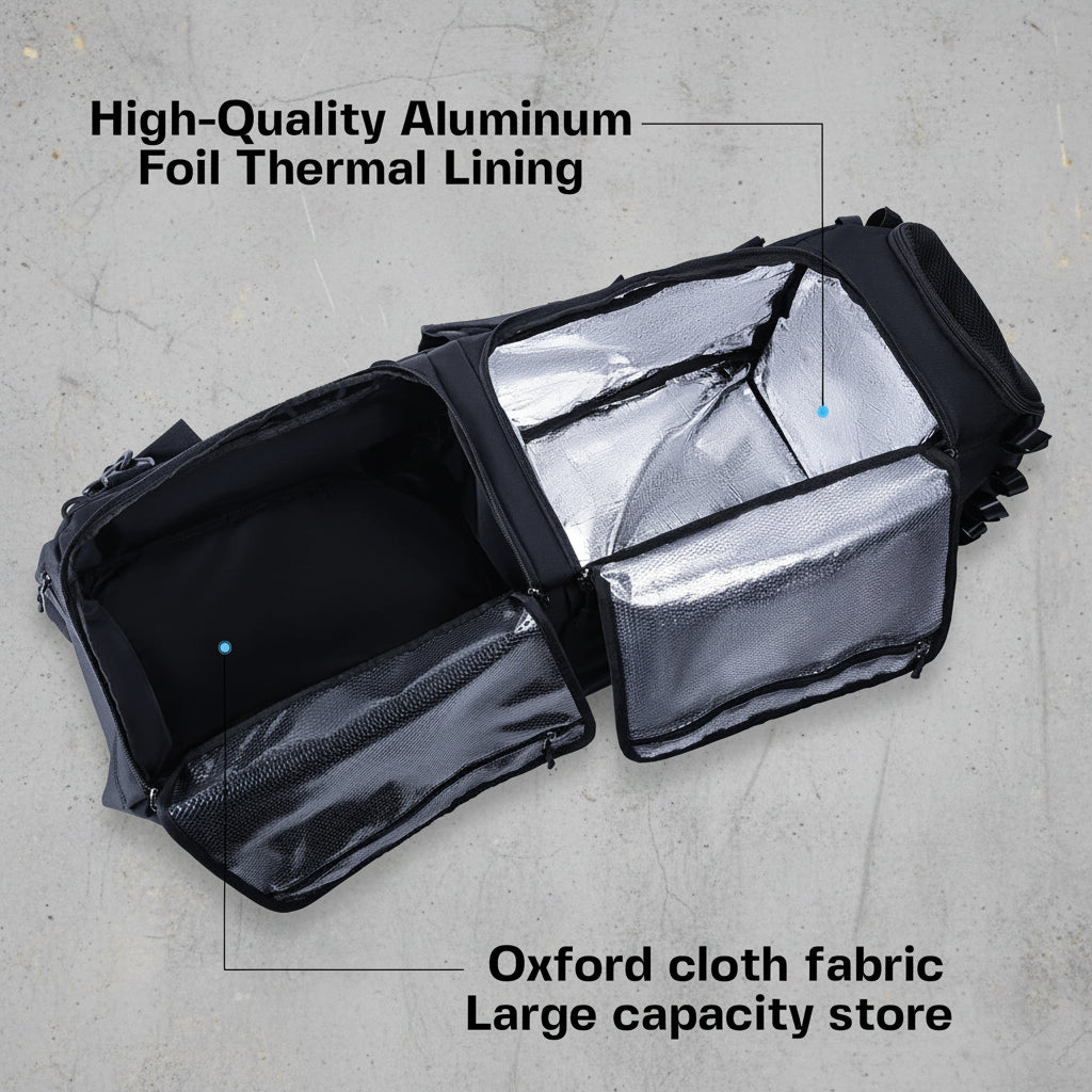 Visrugzak Outdoor Backpack met Koelvak - Hengelhouder