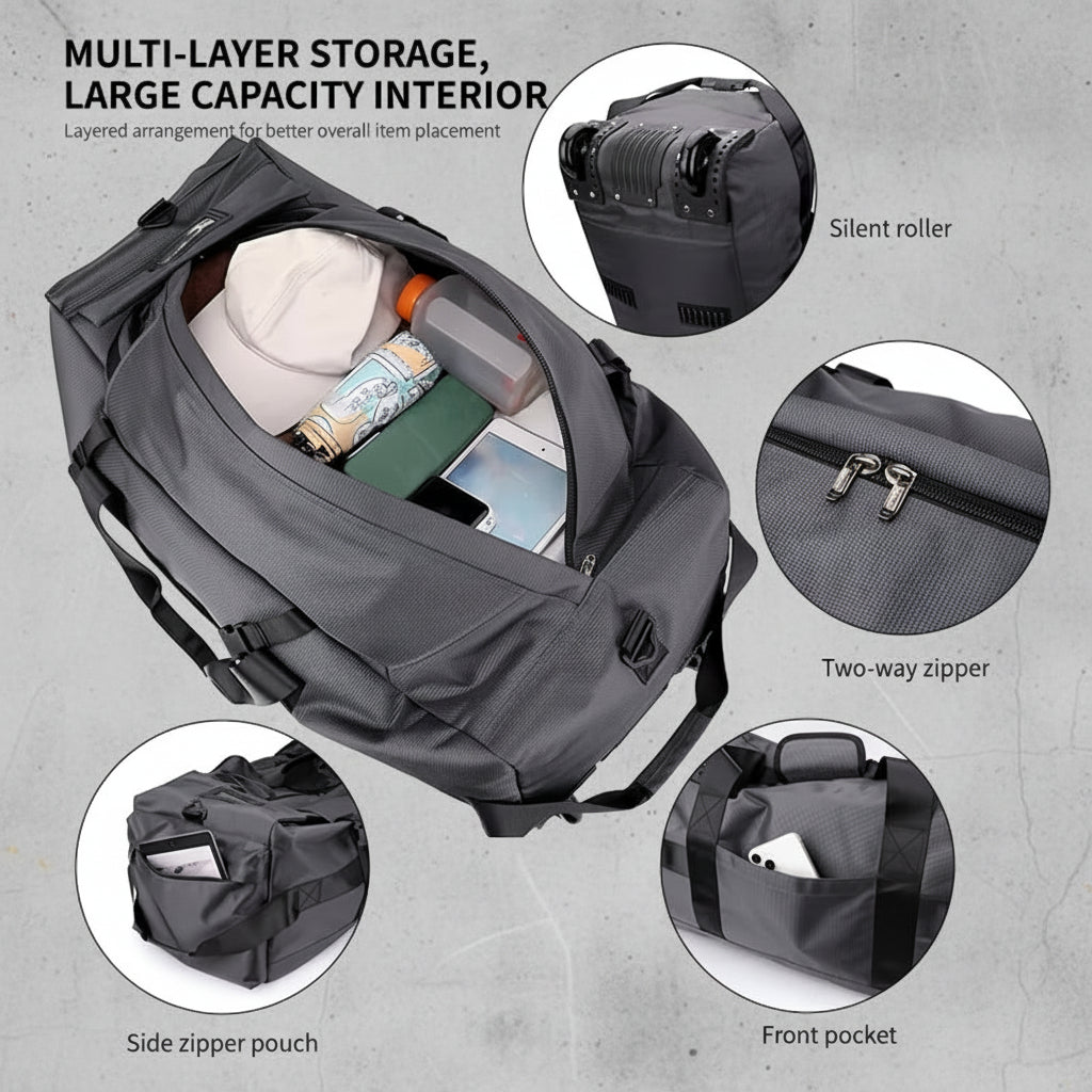 Trolley Backpack 80L – Reistas met Wielen