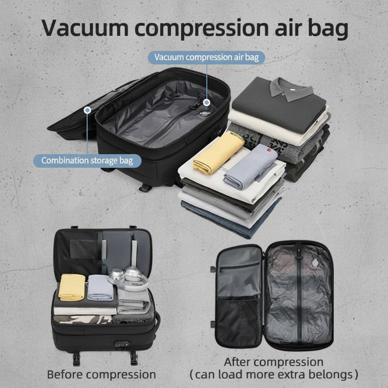 Vacuum Backpack 60L - Uitbreidbare Reisrugzak