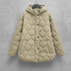 Dames Puffer Jas Gewatteerd Met Capuchon
