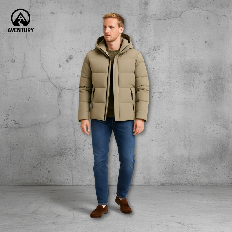 Heren Puffer Jas - Warm - Waterdicht - Met Capuchon