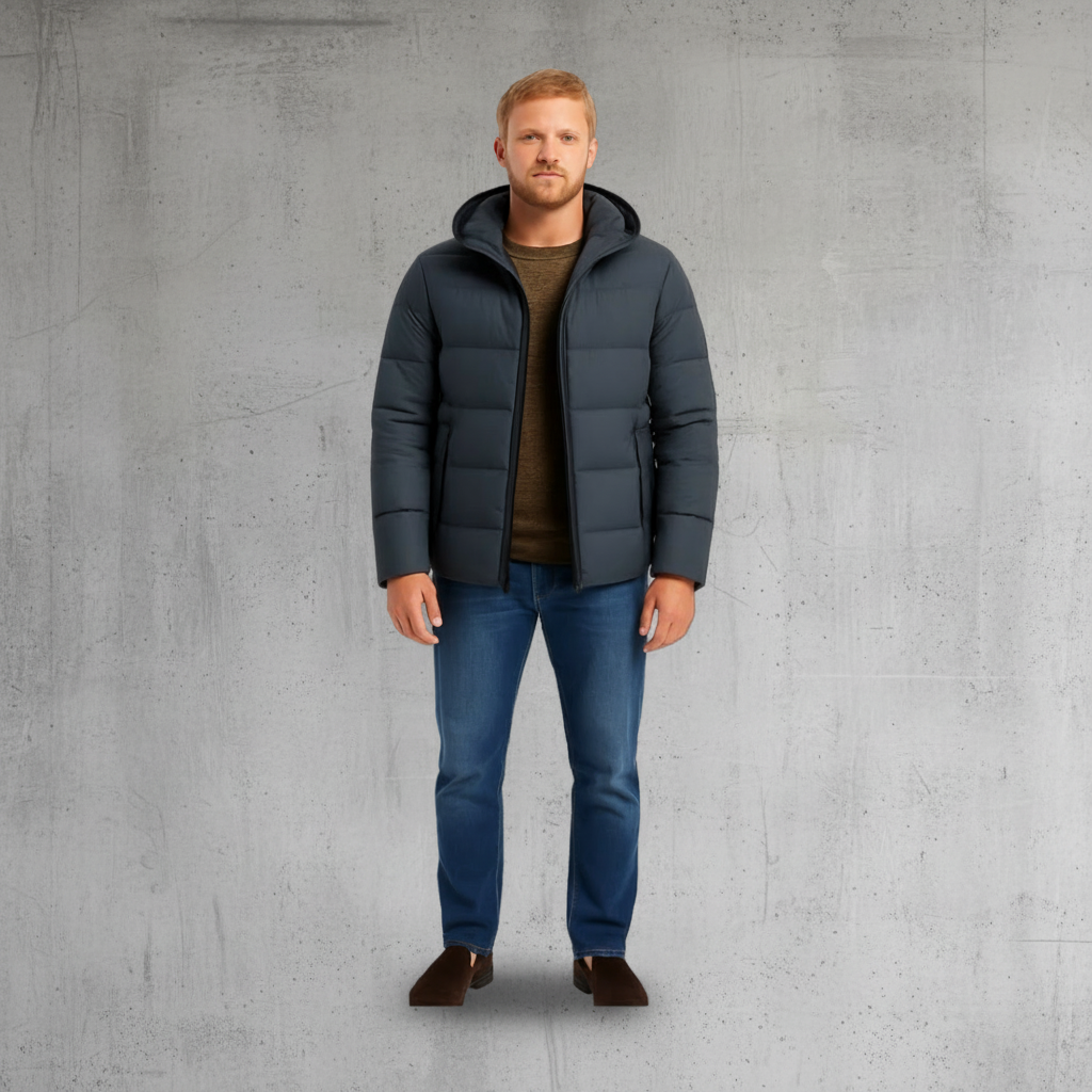 Heren Puffer Jas - Warm - Waterdicht - Met Capuchon