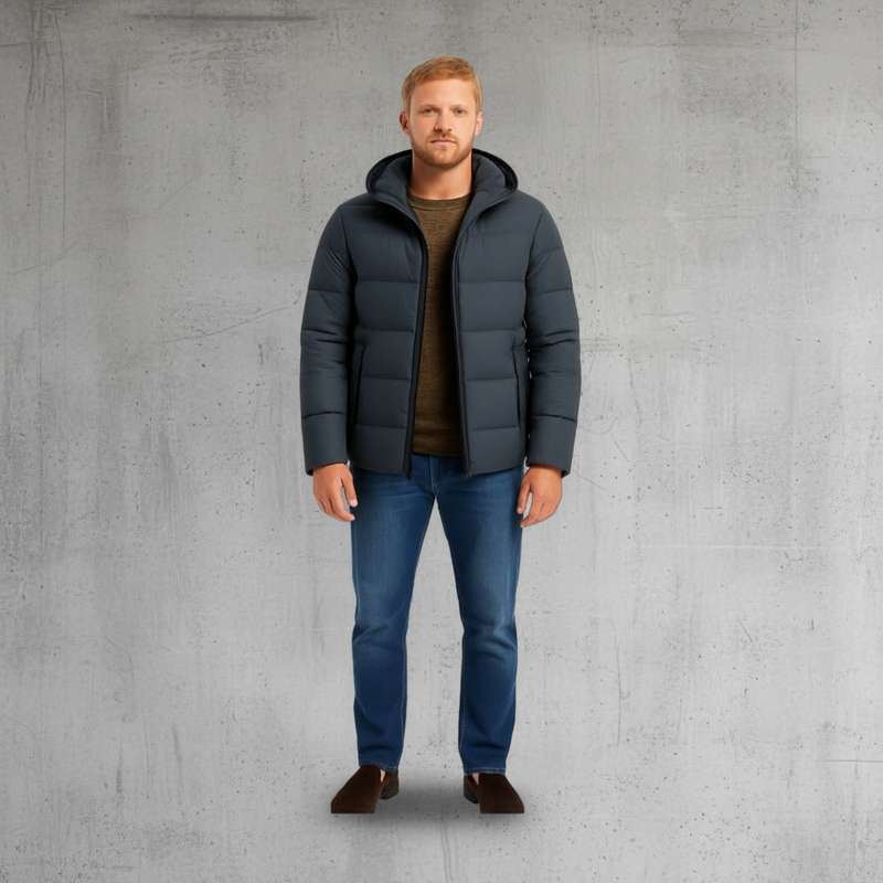 Heren Puffer Jas - Warm - Waterdicht - Met Capuchon