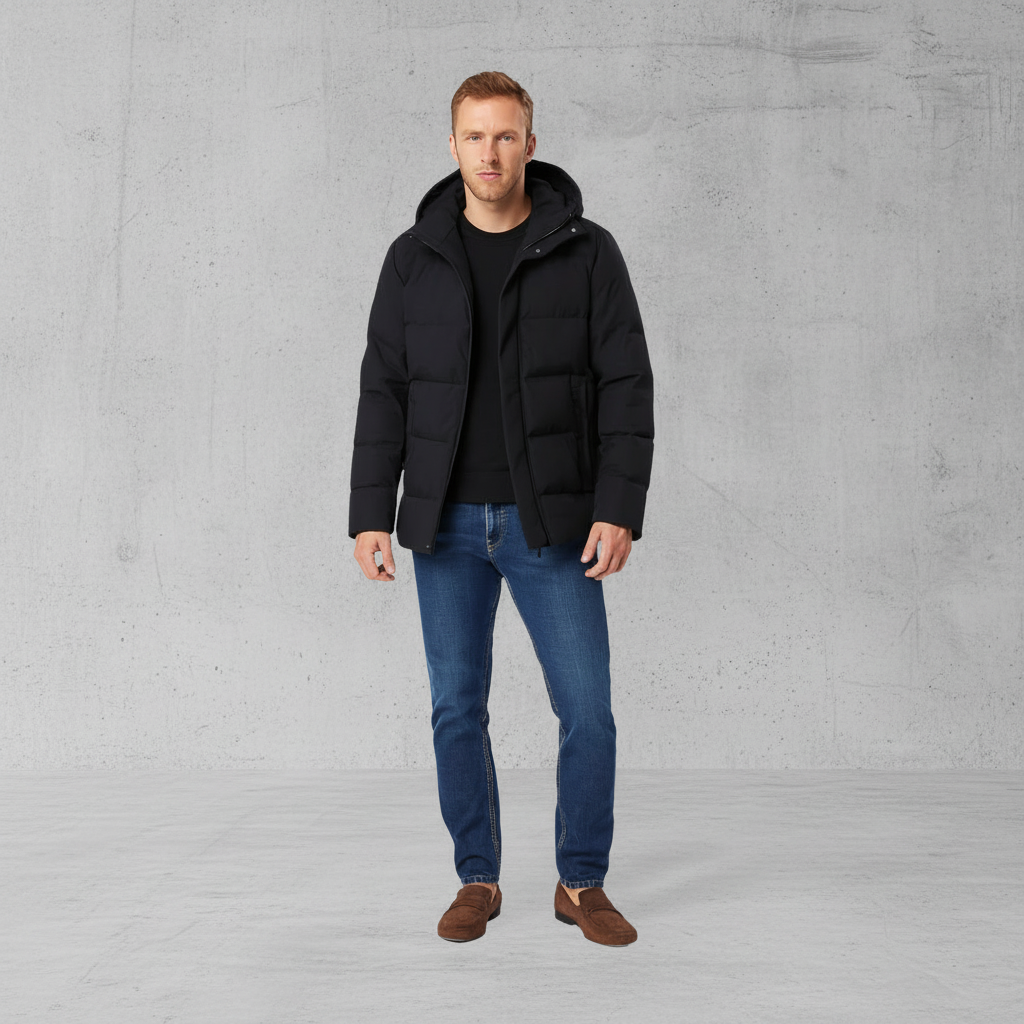 Heren Puffer Jas - Warm - Waterdicht - Met Capuchon