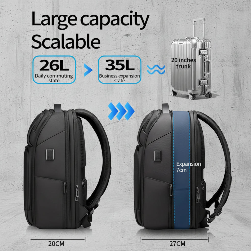 Uitbreidbare Laptop 15.6 Rugzak