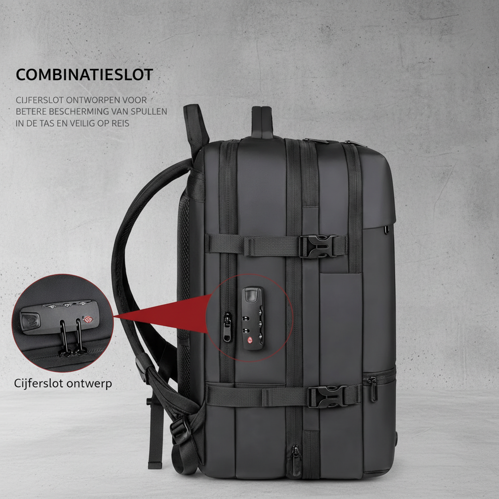 Vacuum Backpack met 15.6 Inch Laptopvak