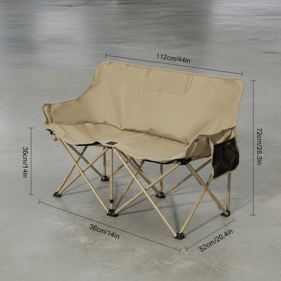 dubbele bankje camping bank opvouwbare stoelen