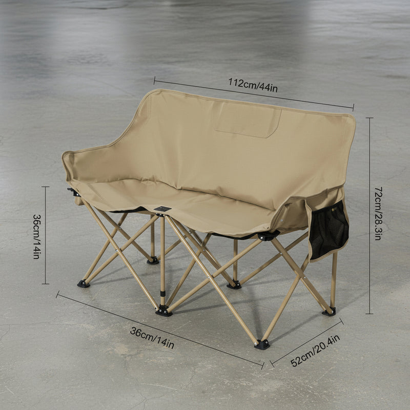 dubbele bankje camping bank opvouwbare stoelen