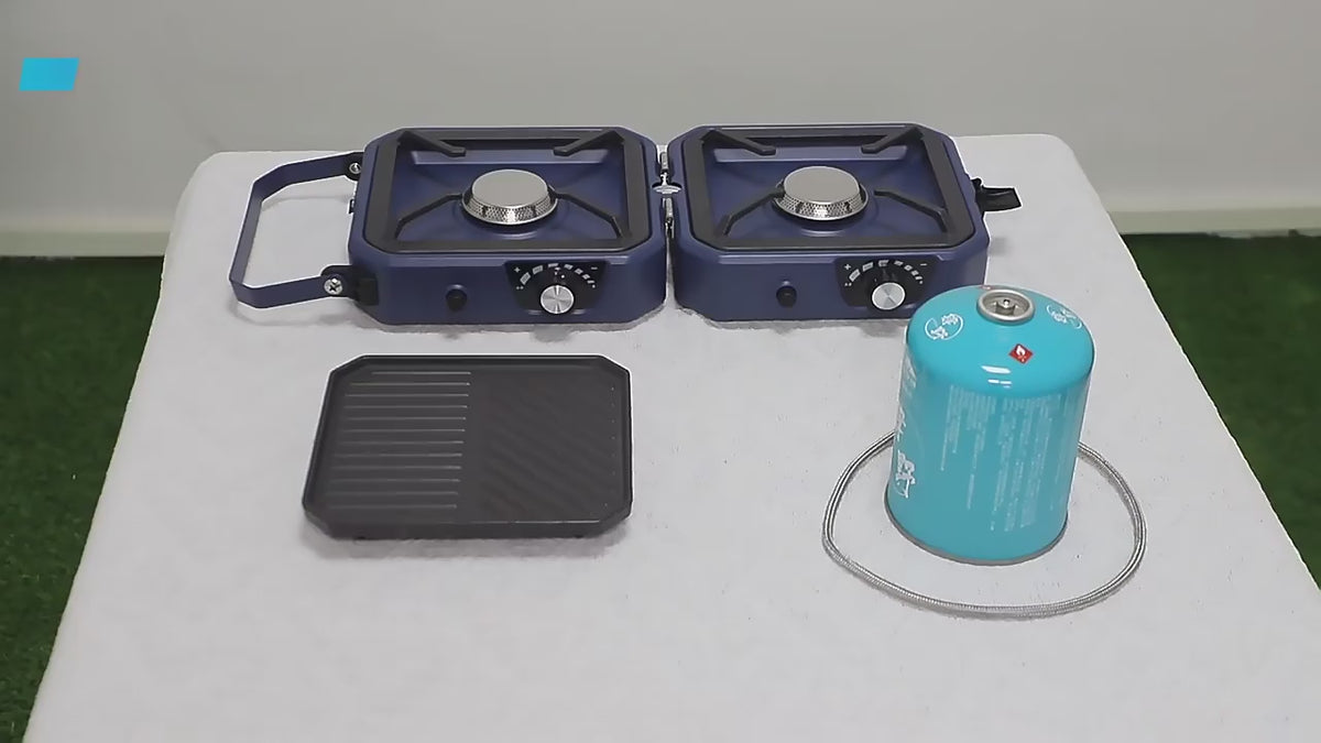 Camping Dubbele Gasbrander - Compact - Krachtig