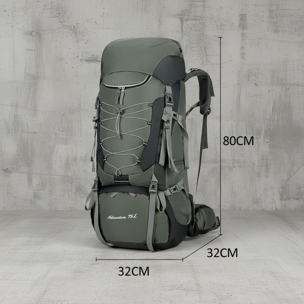 Backpack 75L Outdoor - Lichtgewicht - Waterdicht